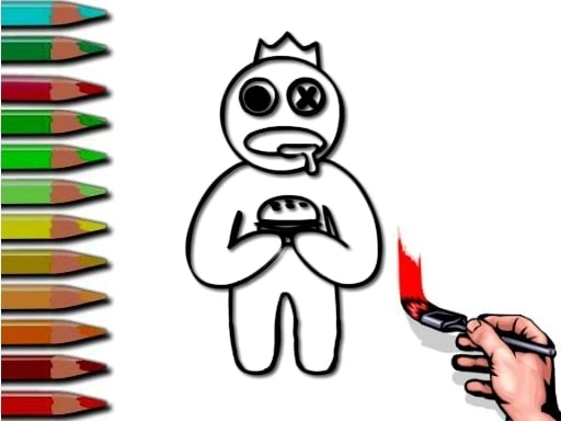 Rainbow Friends Coloring Book | trynowgames.com